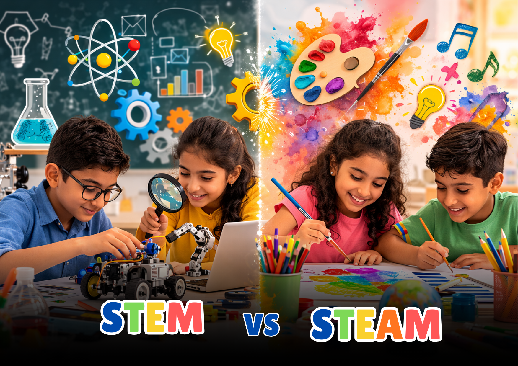 STEM Vs STEAM comparison