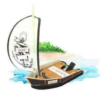 Rubber Band Boat